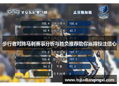 步行者对阵马刺赛事分析与胜负推荐助你赢得投注信心